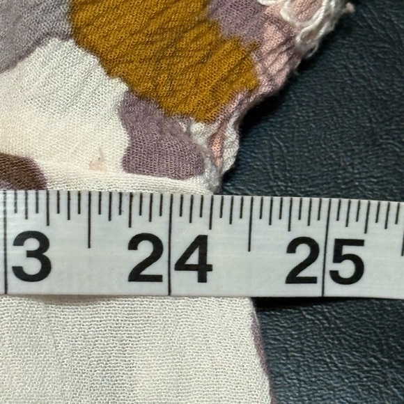 Free People Floral Print Tunic Top - Cream and Pink - Picture 5 of 12